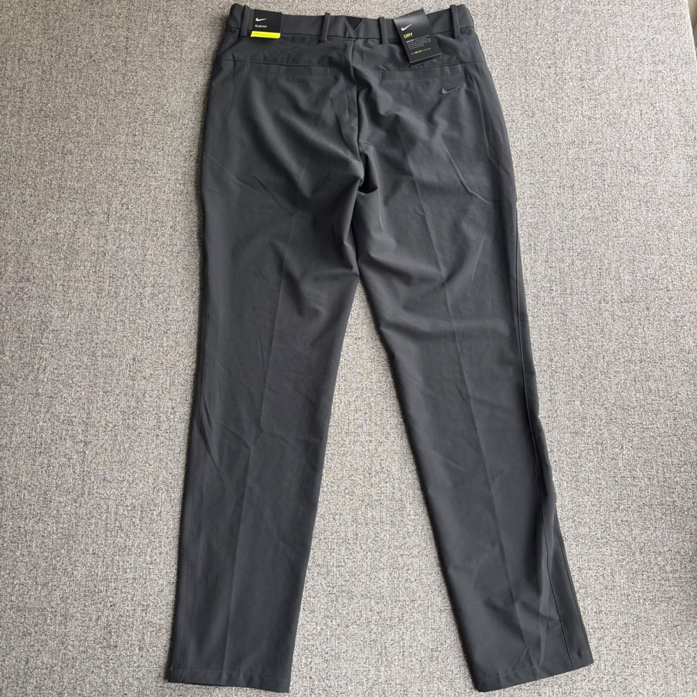 Nike Pants Mens 32x32 Golf Slim Fit Dark Grey Dri-FIT NWT Activewear DJ3068-070